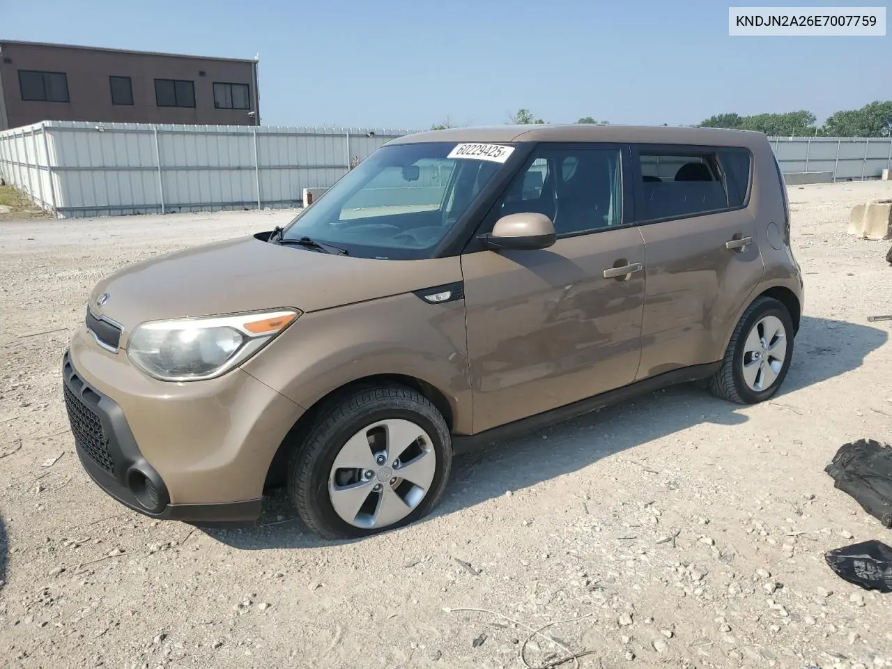 2014 Kia Soul VIN: KNDJN2A26E7007759 Lot: 60229425
