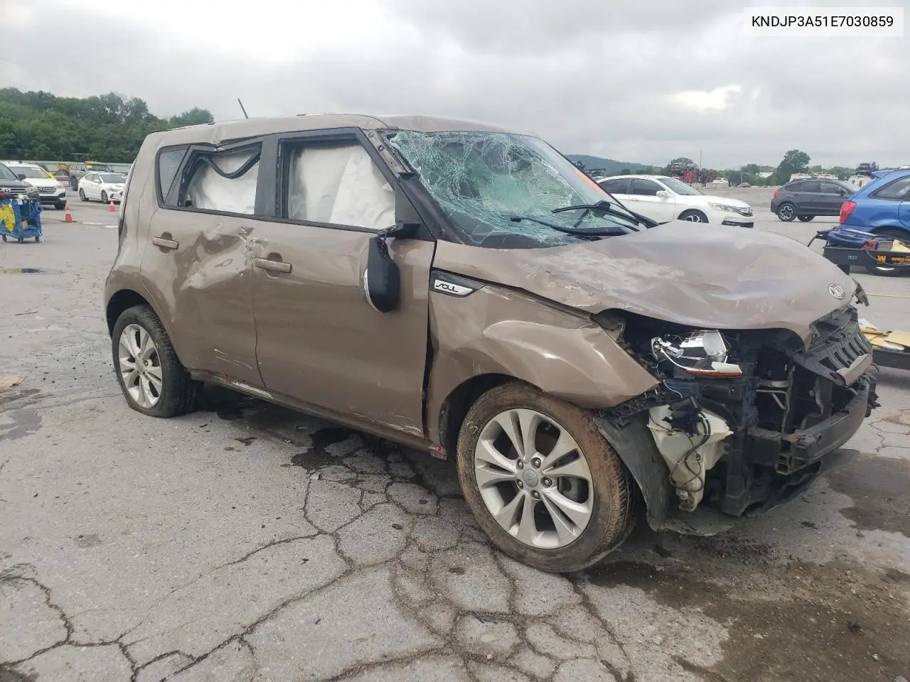 2014 Kia Soul + VIN: KNDJP3A51E7030859 Lot: 60985445