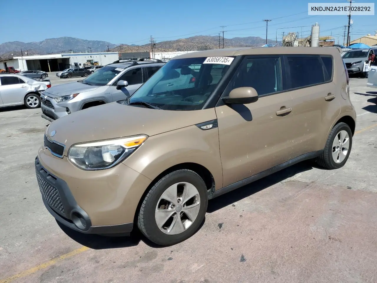 2014 Kia Soul VIN: KNDJN2A21E7028292 Lot: 63058735