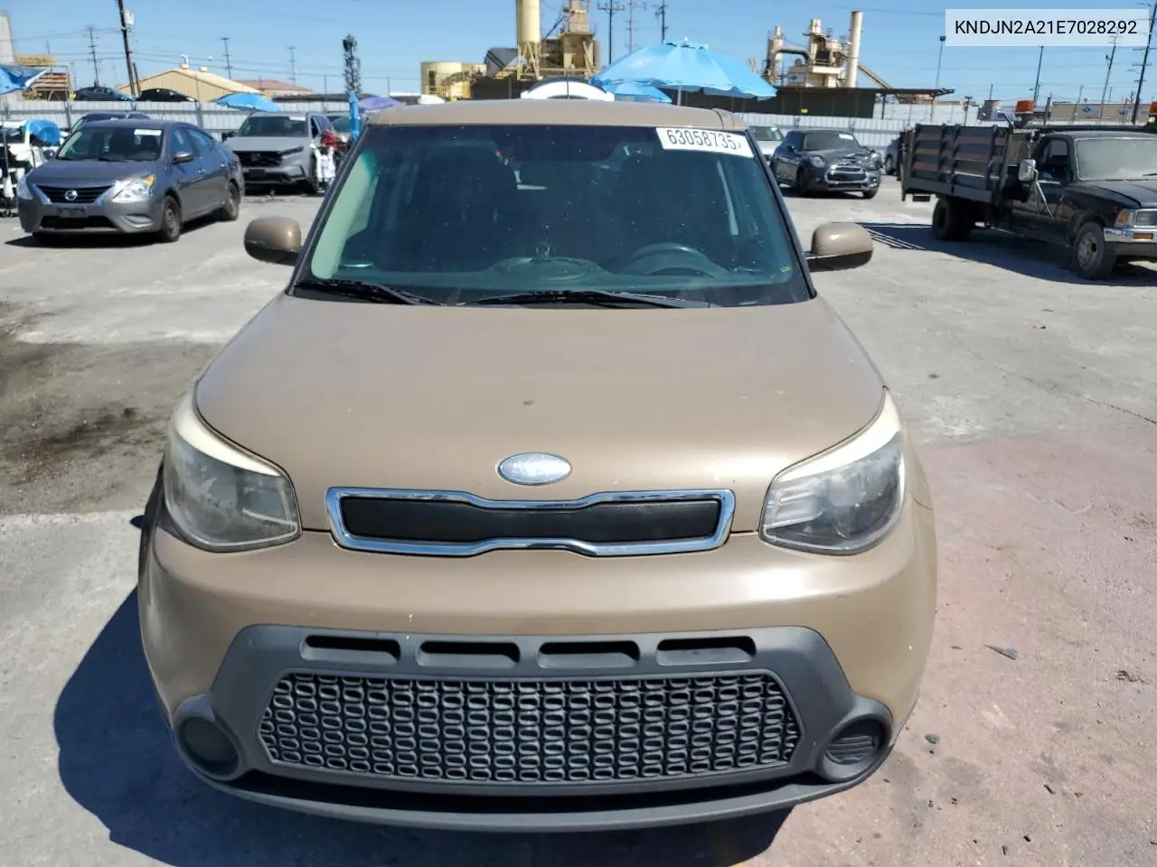2014 Kia Soul VIN: KNDJN2A21E7028292 Lot: 63058735