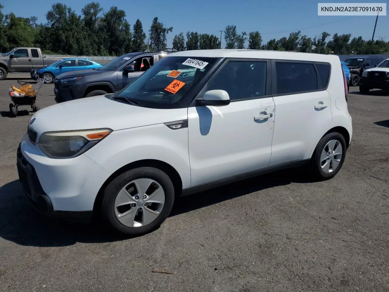 2014 Kia Soul VIN: KNDJN2A23E7091670 Lot: 66041645