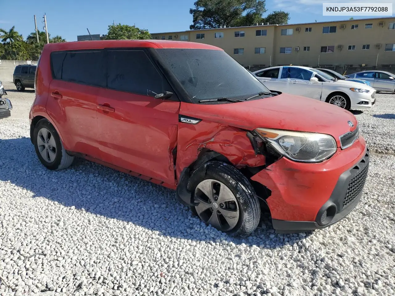 2015 Kia Soul + VIN: KNDJP3A53F7792088 Lot: 49436695
