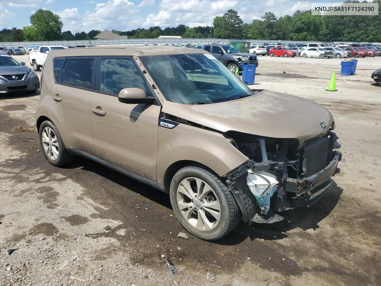 2015 Kia Soul + VIN: KNDJP3A51F7124290 Lot: 56552155