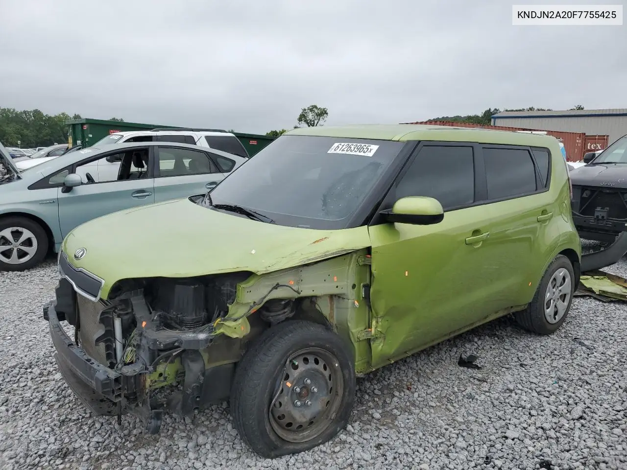 2015 Kia Soul VIN: KNDJN2A20F7755425 Lot: 61263965