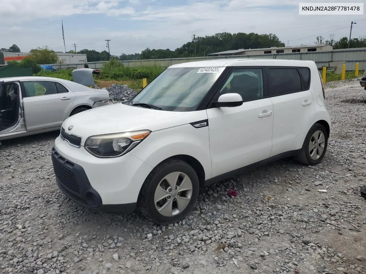 2015 Kia Soul VIN: KNDJN2A28F7781478 Lot: 62402435