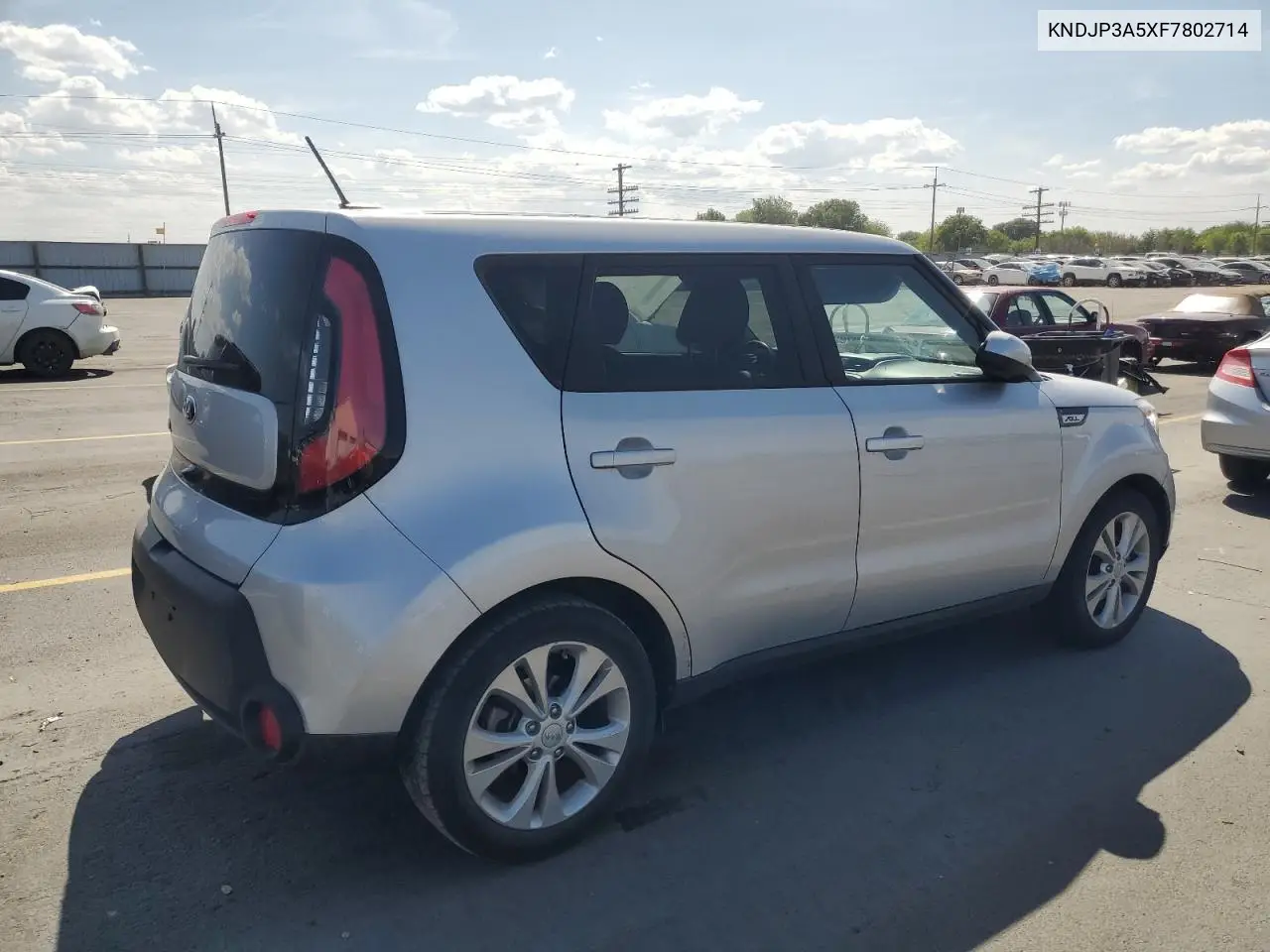 2015 Kia Soul + VIN: KNDJP3A5XF7802714 Lot: 62662955
