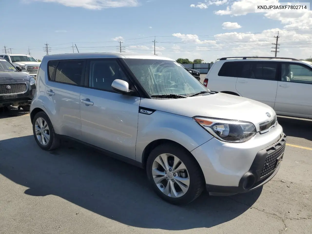 2015 Kia Soul + VIN: KNDJP3A5XF7802714 Lot: 62662955