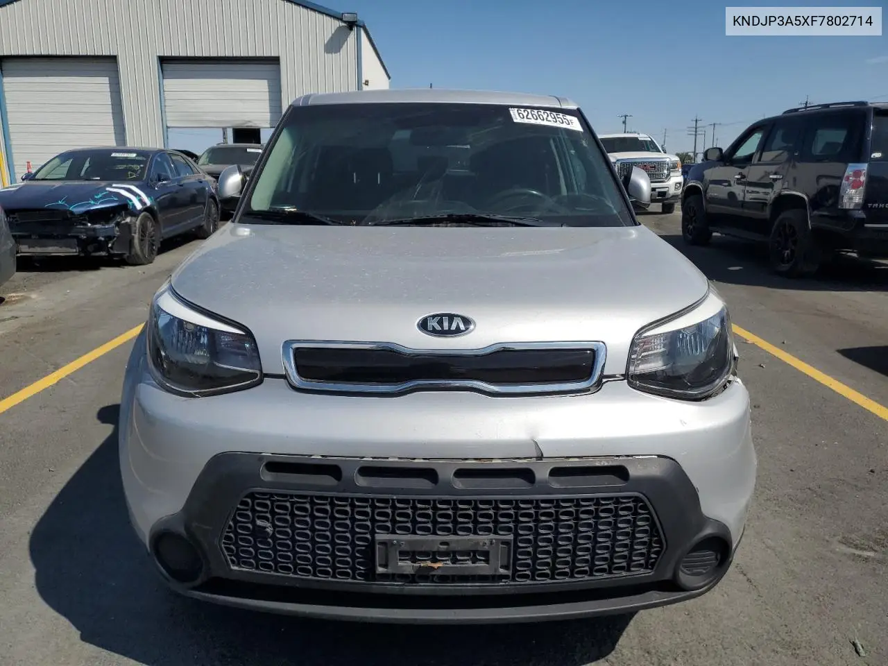 2015 Kia Soul + VIN: KNDJP3A5XF7802714 Lot: 62662955