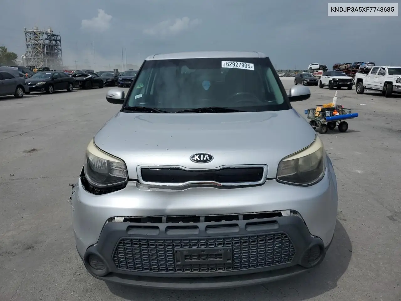 2015 Kia Soul + VIN: KNDJP3A5XF7748685 Lot: 62927905