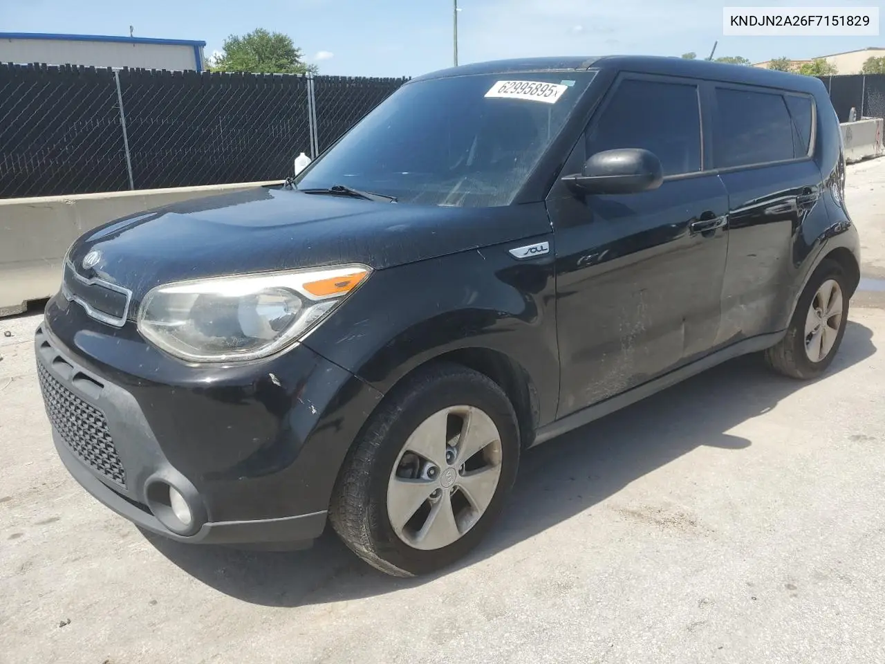 2015 Kia Soul VIN: KNDJN2A26F7151829 Lot: 62995895