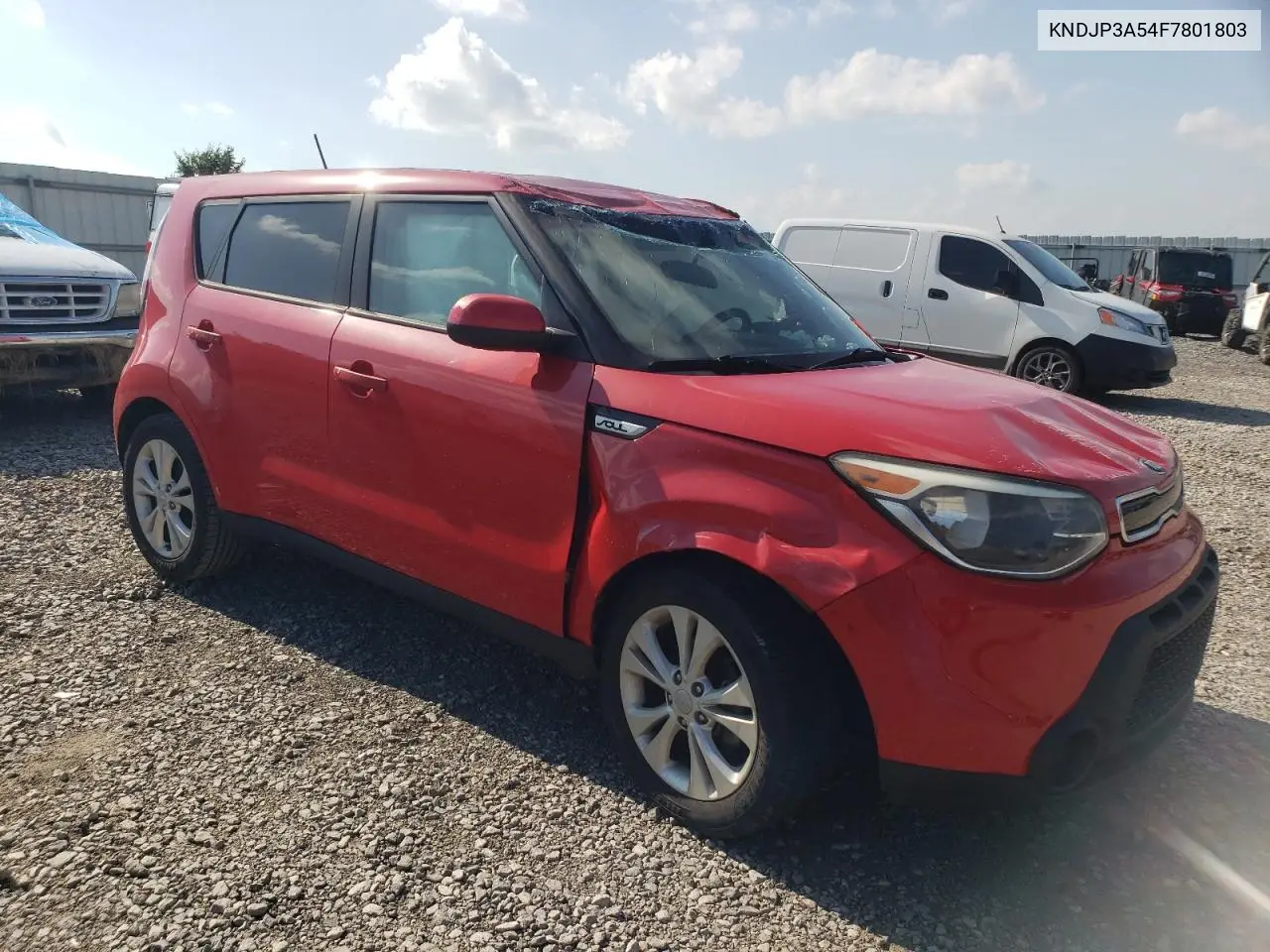2015 Kia Soul + VIN: KNDJP3A54F7801803 Lot: 63049835