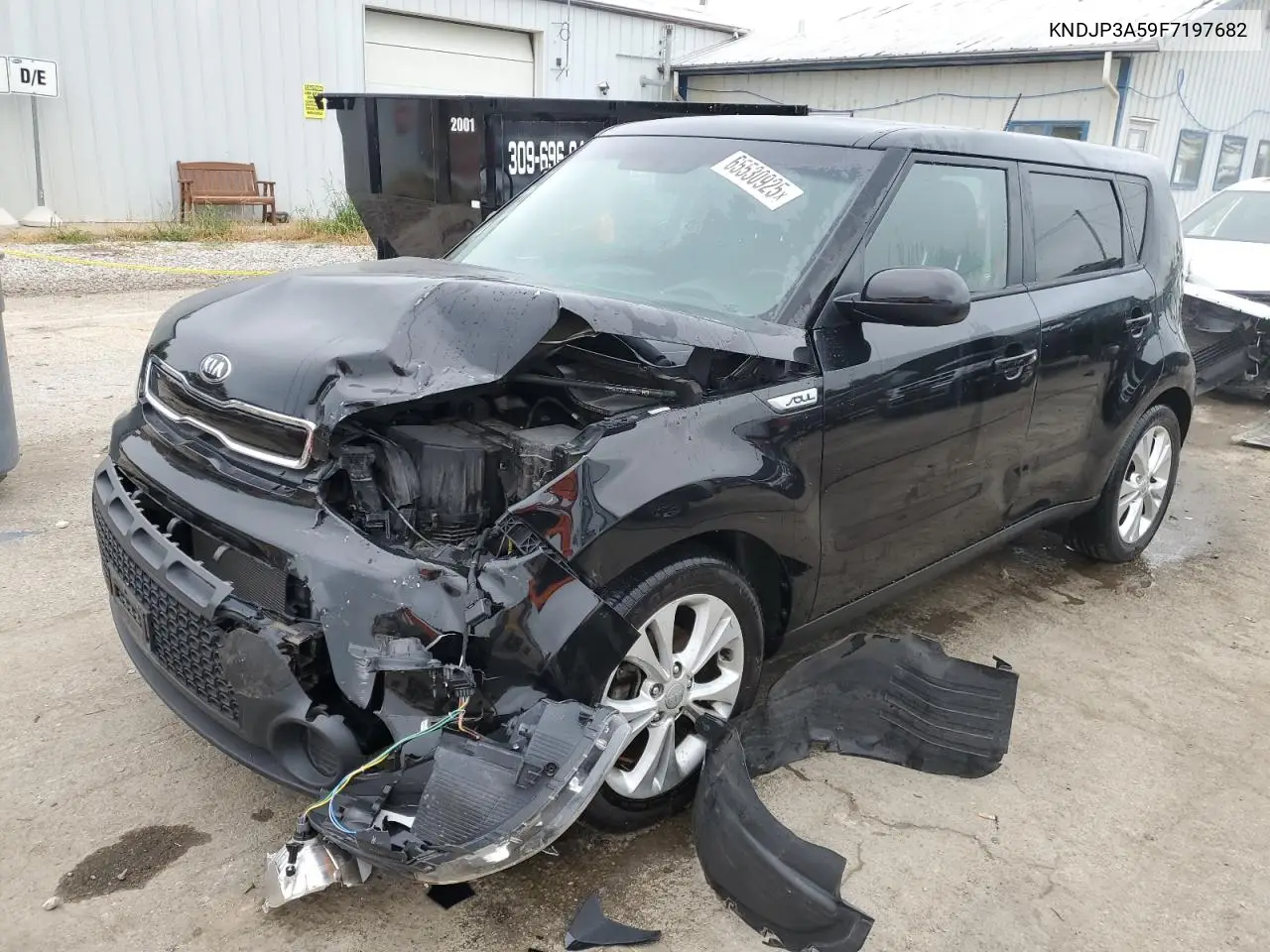 2015 Kia Soul + VIN: KNDJP3A59F7197682 Lot: 65530925