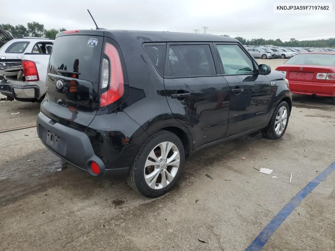 2015 Kia Soul + VIN: KNDJP3A59F7197682 Lot: 65530925