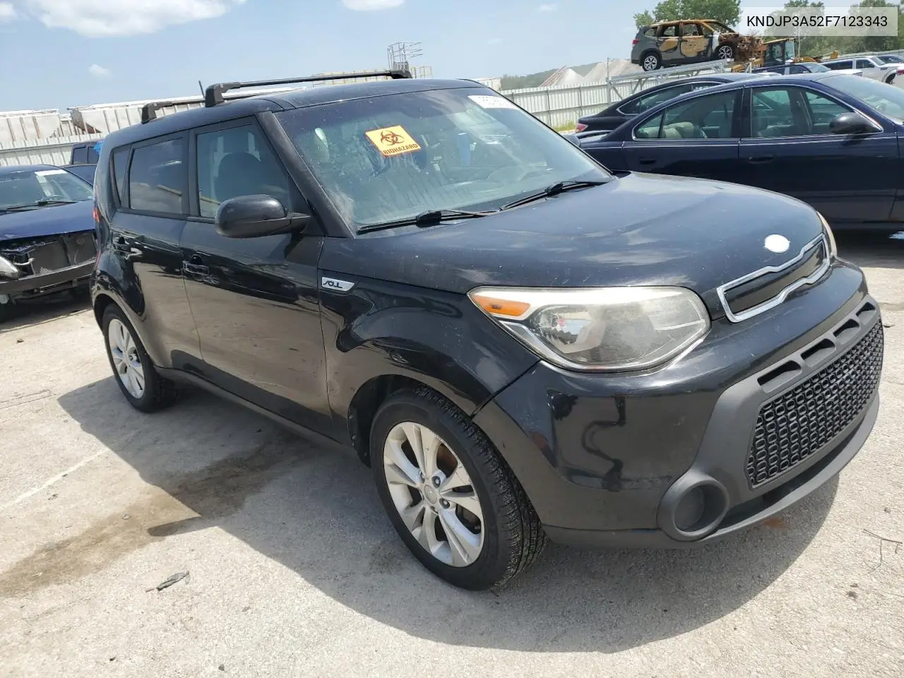 2015 Kia Soul + VIN: KNDJP3A52F7123343 Lot: 65786385