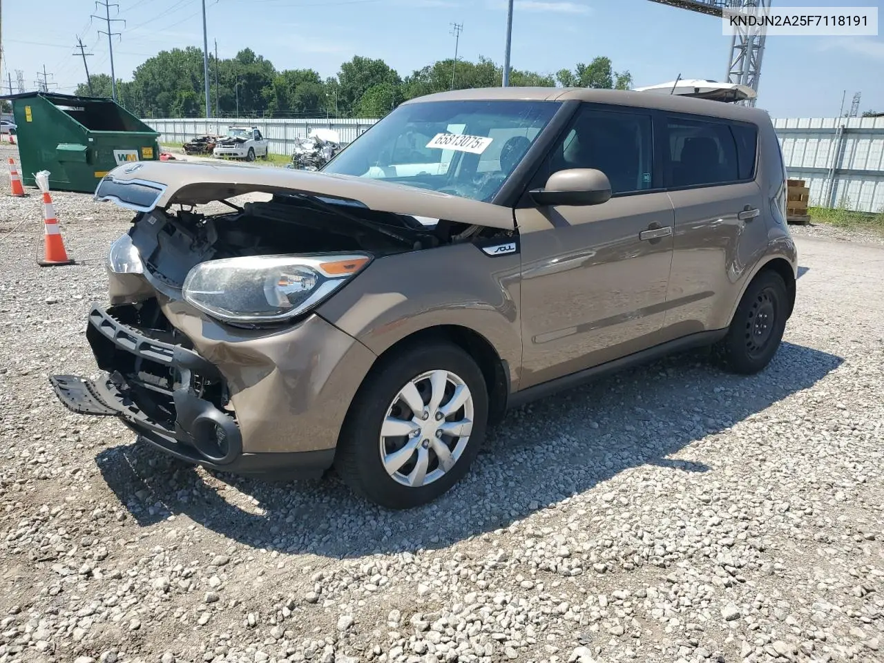 2015 Kia Soul VIN: KNDJN2A25F7118191 Lot: 65813075