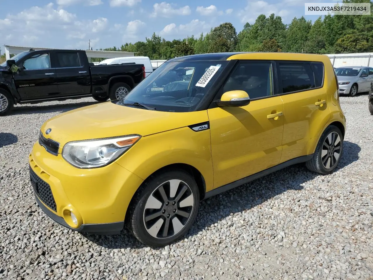 2015 Kia Soul ! VIN: KNDJX3A53F7219434 Lot: 65889205