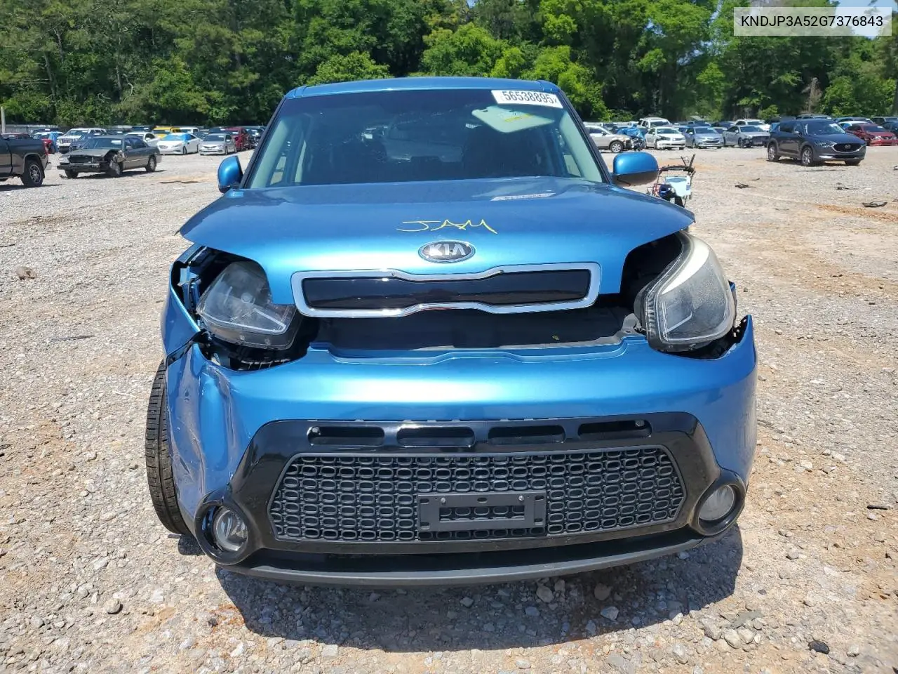 2016 Kia Soul + VIN: KNDJP3A52G7376843 Lot: 56538895