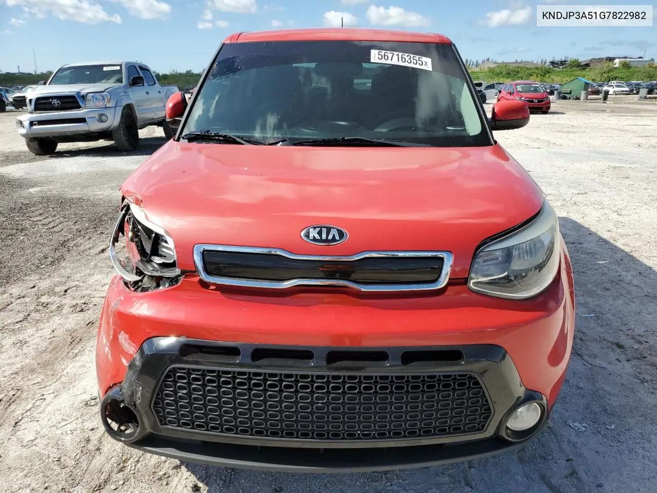 2016 Kia Soul + VIN: KNDJP3A51G7822982 Lot: 56716355