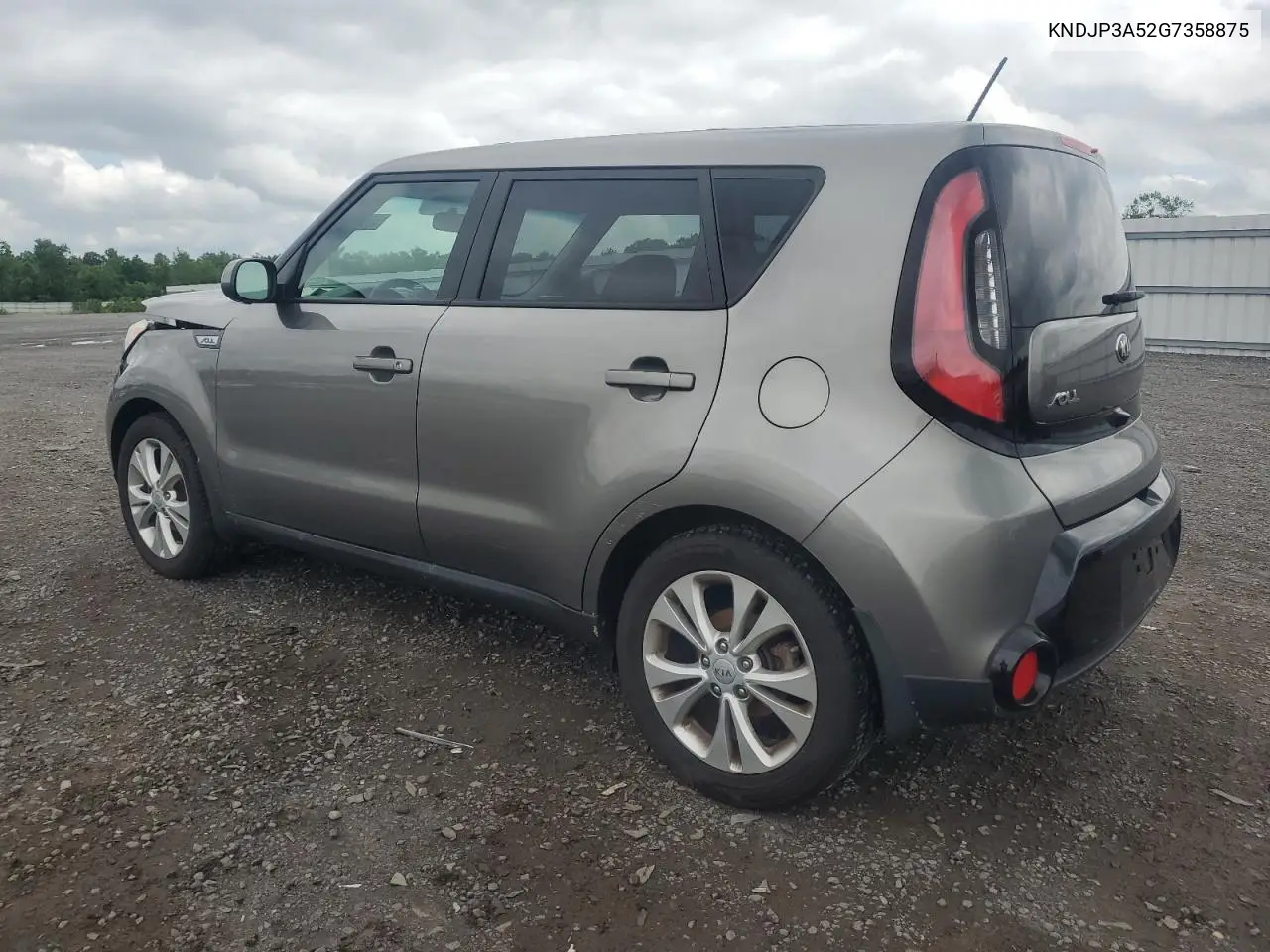 2016 Kia Soul + VIN: KNDJP3A52G7358875 Lot: 56971375