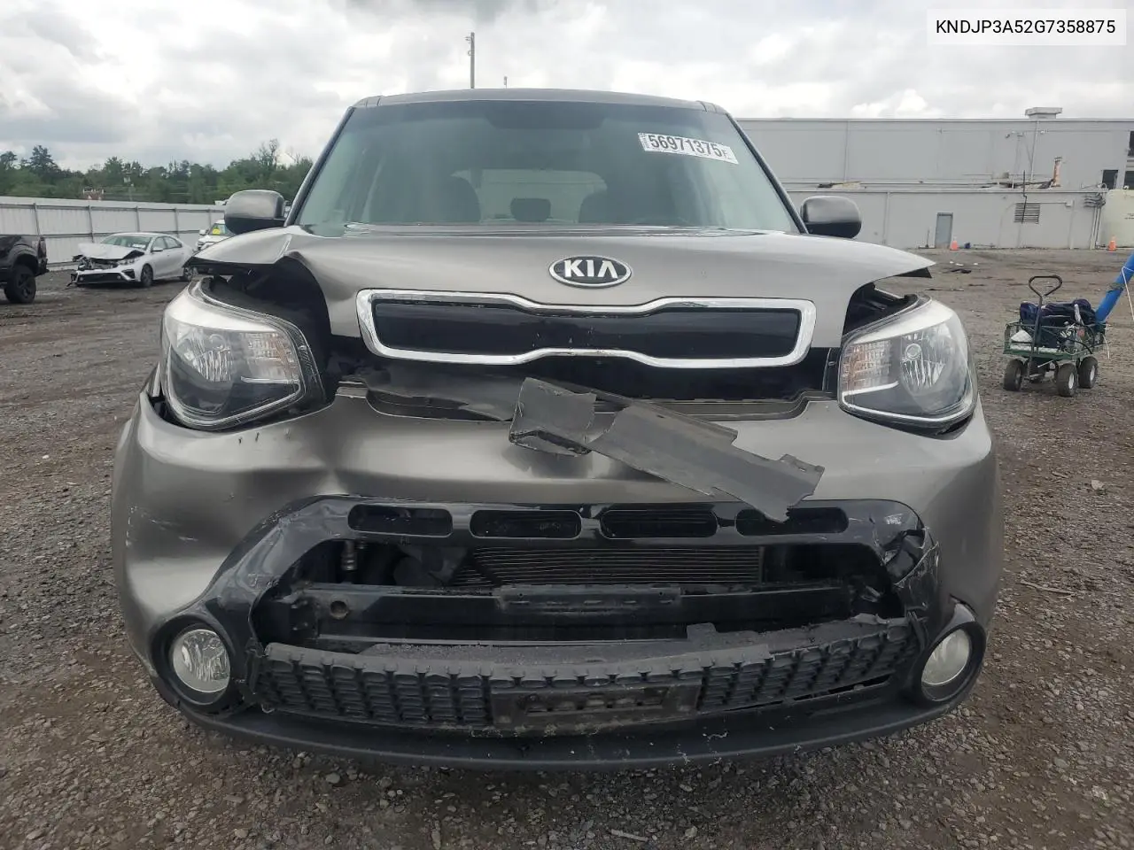 2016 Kia Soul + VIN: KNDJP3A52G7358875 Lot: 56971375