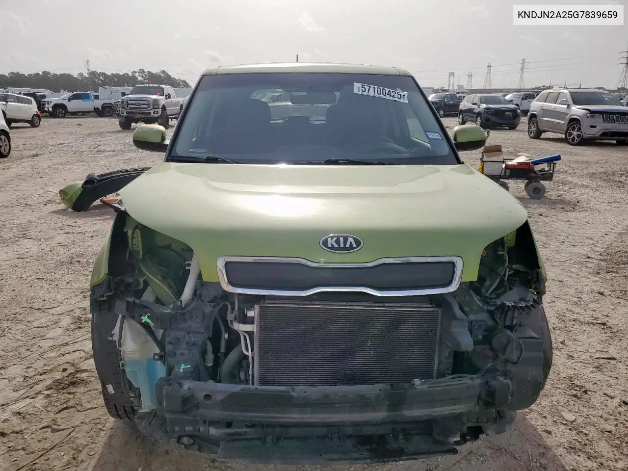 2016 Kia Soul VIN: KNDJN2A25G7839659 Lot: 57100425