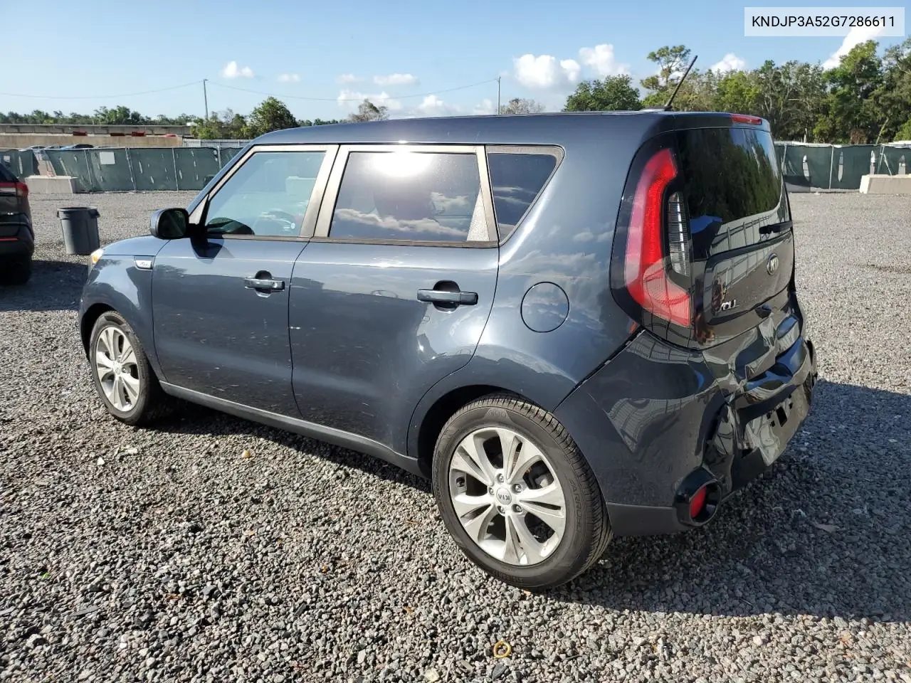 2016 Kia Soul + VIN: KNDJP3A52G7286611 Lot: 57131685