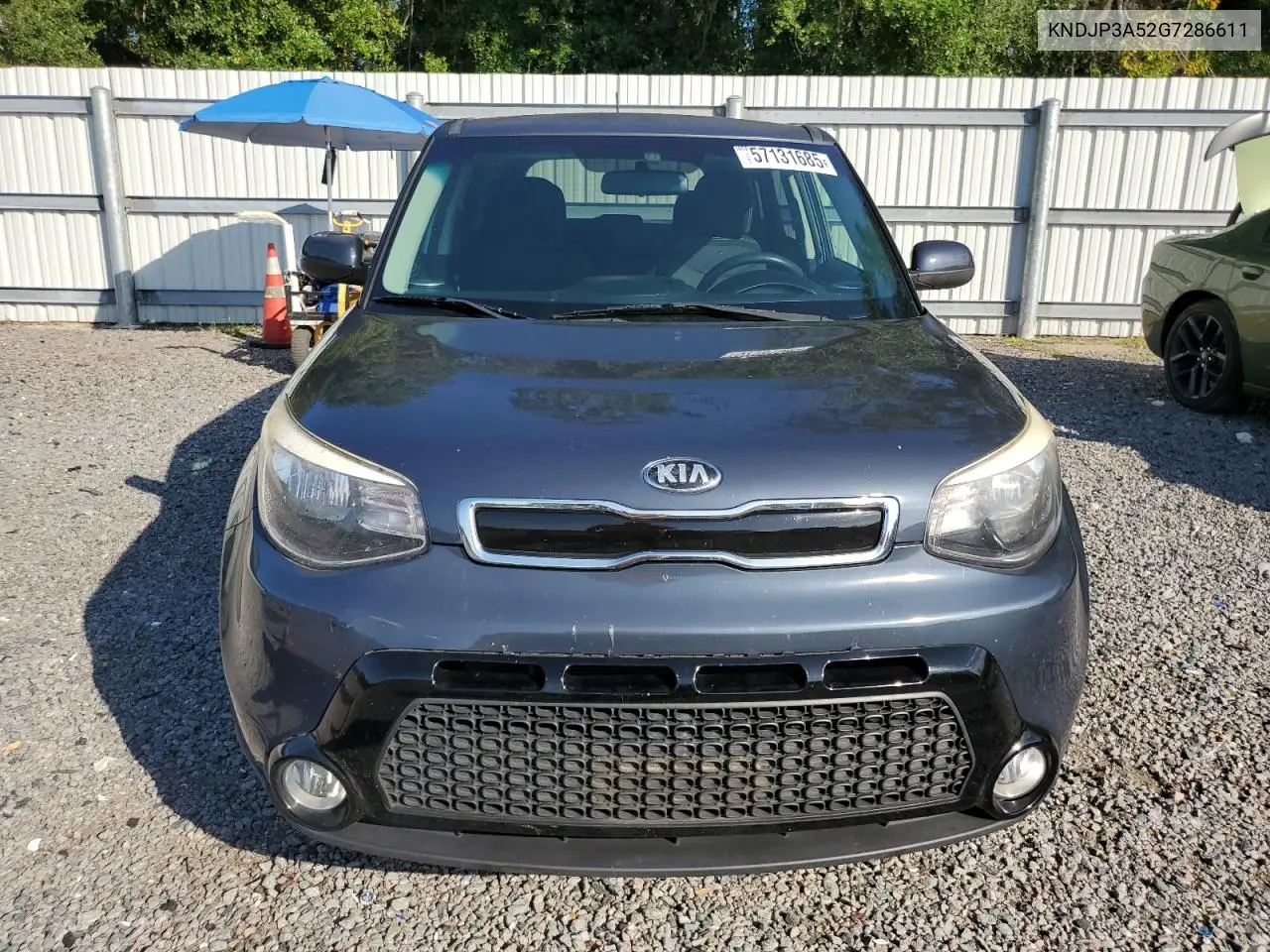 2016 Kia Soul + VIN: KNDJP3A52G7286611 Lot: 57131685