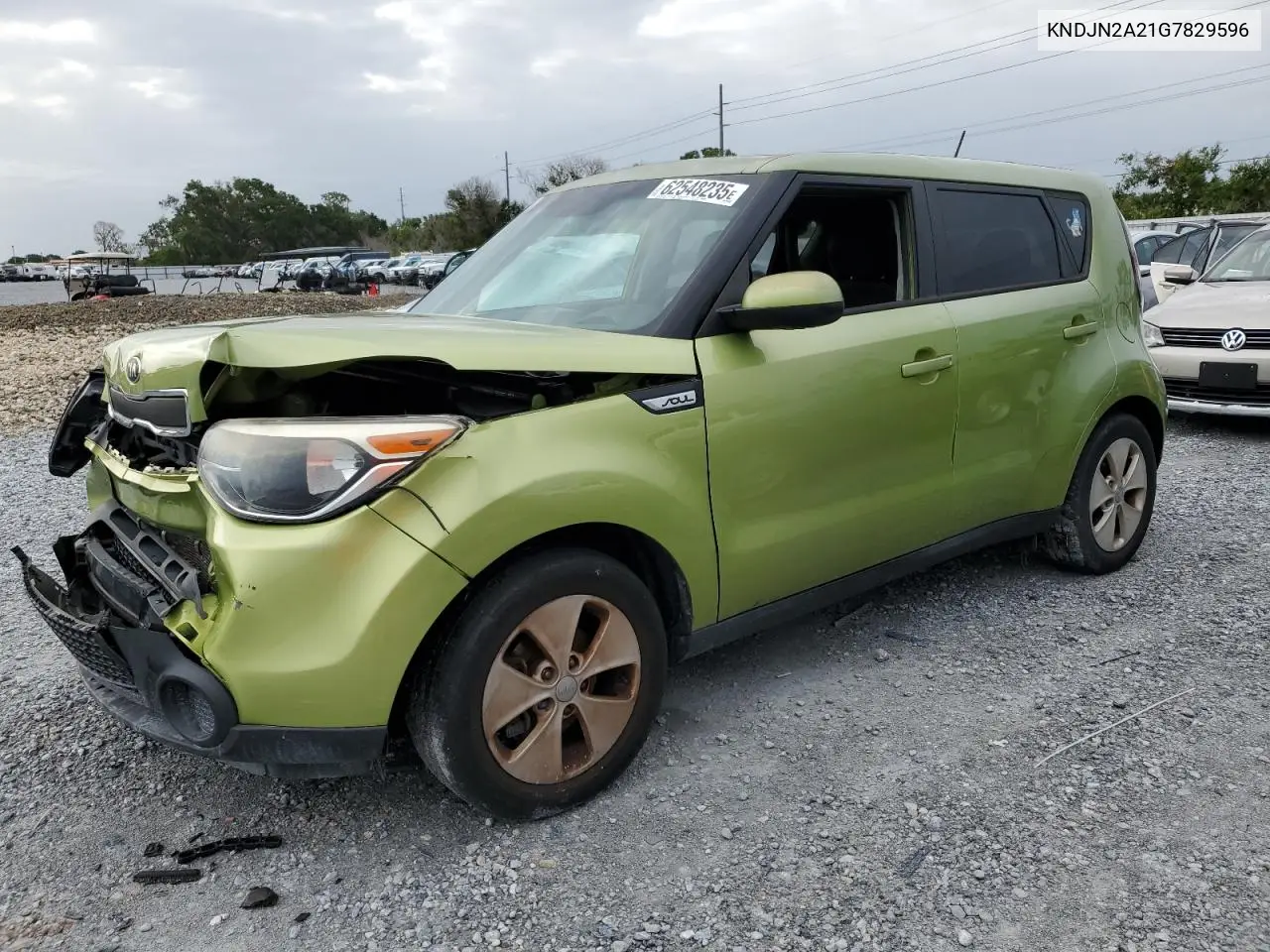 2016 Kia Soul VIN: KNDJN2A21G7829596 Lot: 62548235