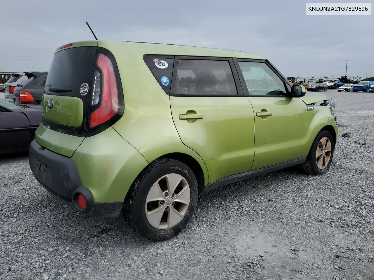 2016 Kia Soul VIN: KNDJN2A21G7829596 Lot: 62548235