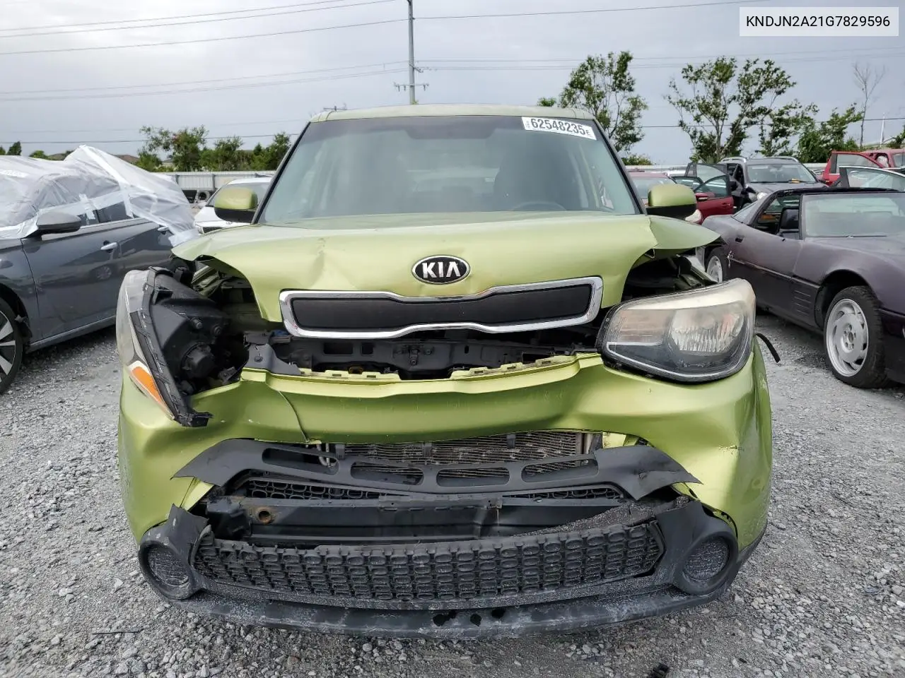 2016 Kia Soul VIN: KNDJN2A21G7829596 Lot: 62548235