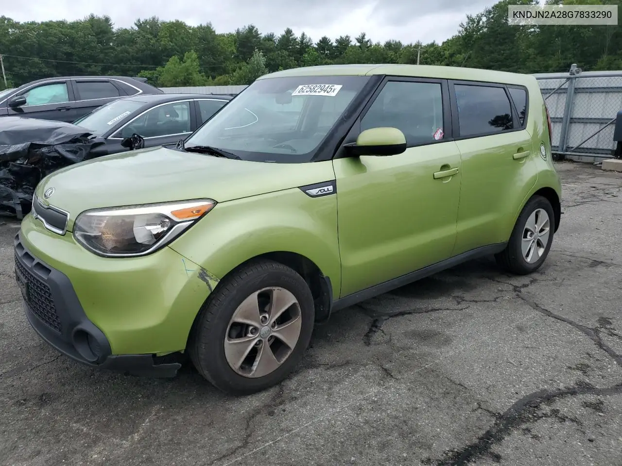 2016 Kia Soul VIN: KNDJN2A28G7833290 Lot: 62582945