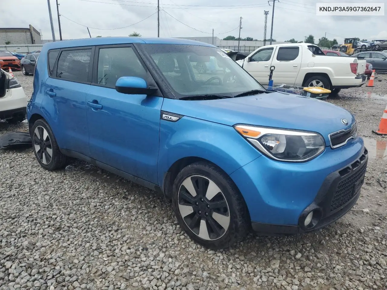 2016 Kia Soul + VIN: KNDJP3A59G7362647 Lot: 62668635