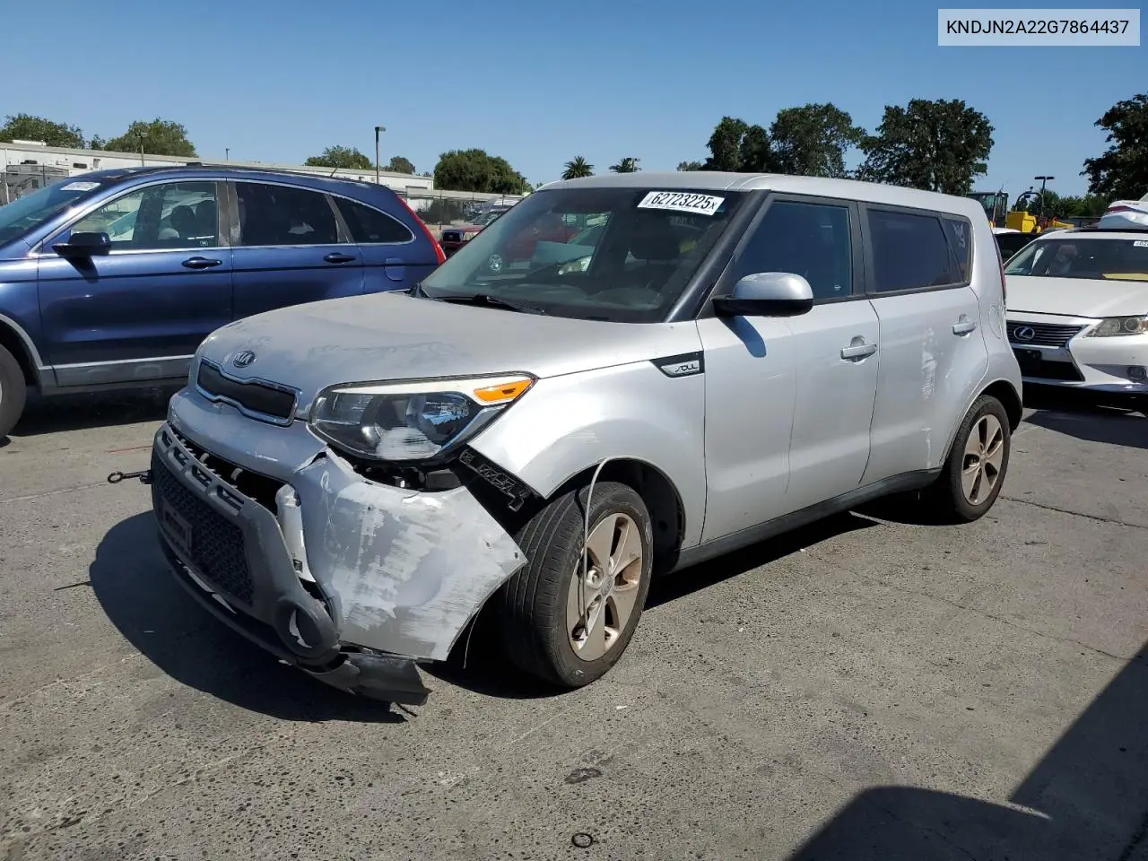 2016 Kia Soul VIN: KNDJN2A22G7864437 Lot: 62723225
