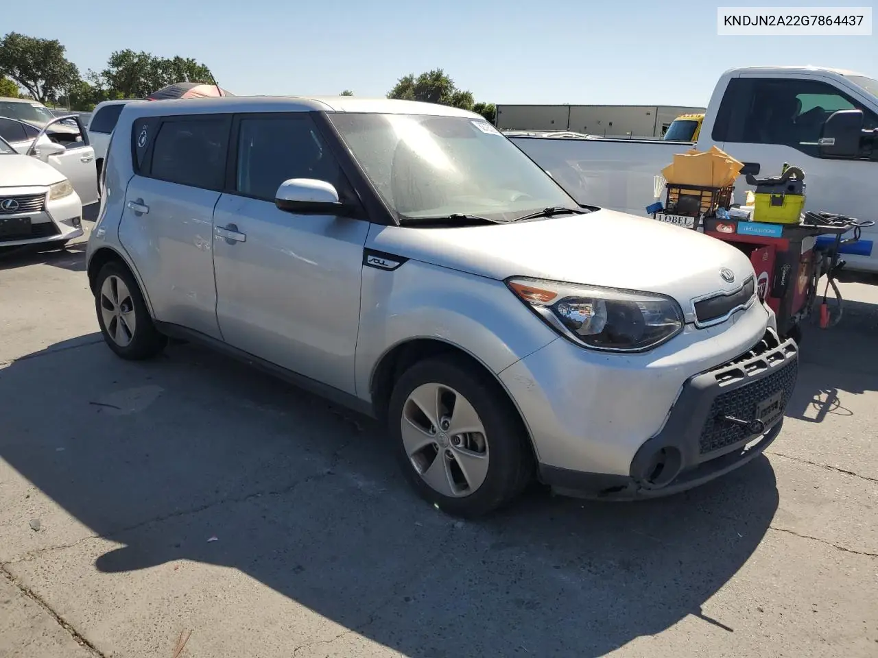 2016 Kia Soul VIN: KNDJN2A22G7864437 Lot: 62723225