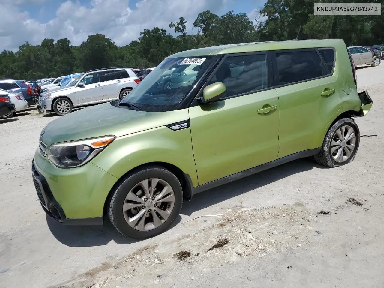 2016 Kia Soul + VIN: KNDJP3A59G7843742 Lot: 62764865