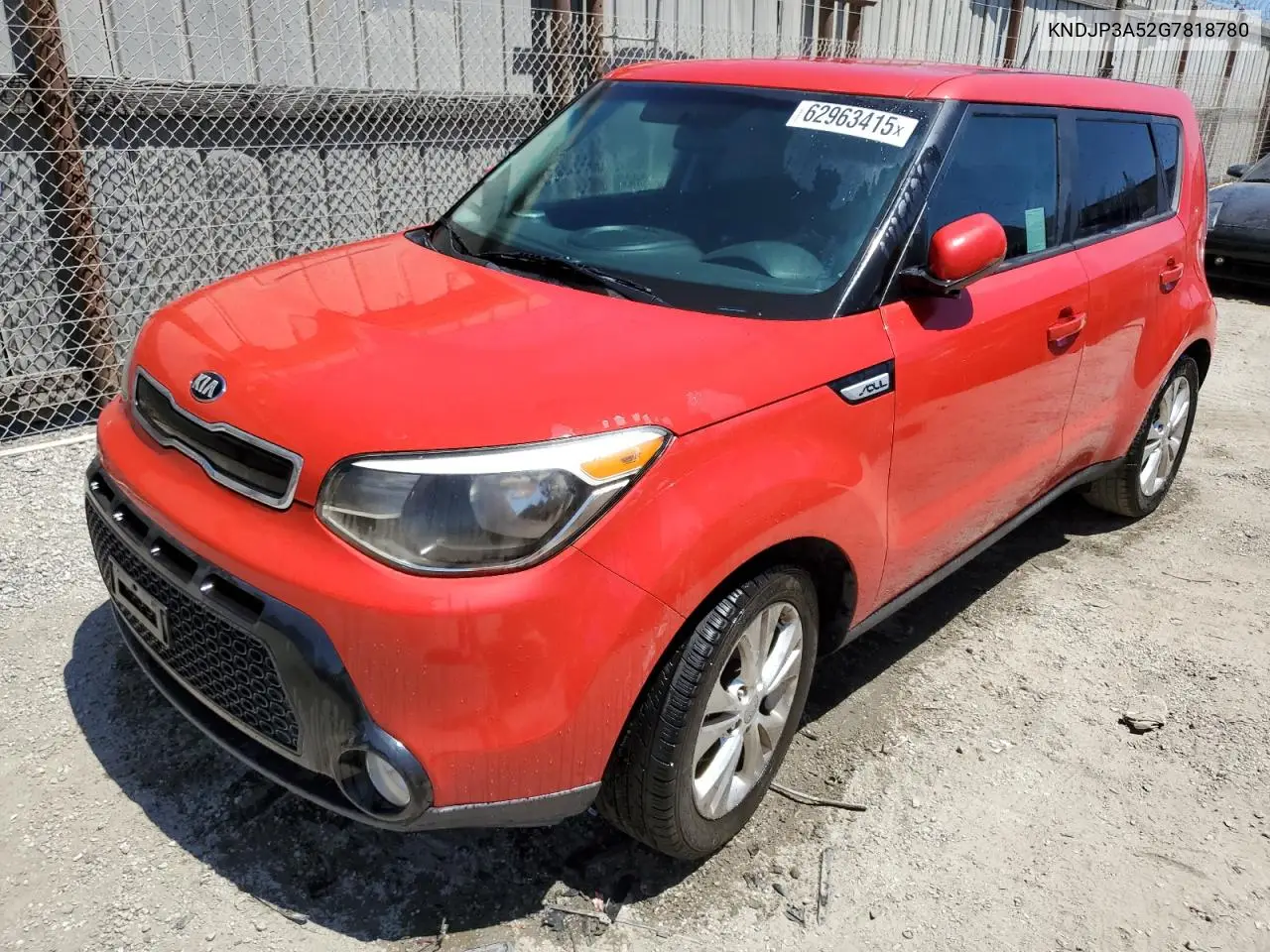 2016 Kia Soul + VIN: KNDJP3A52G7818780 Lot: 62963415