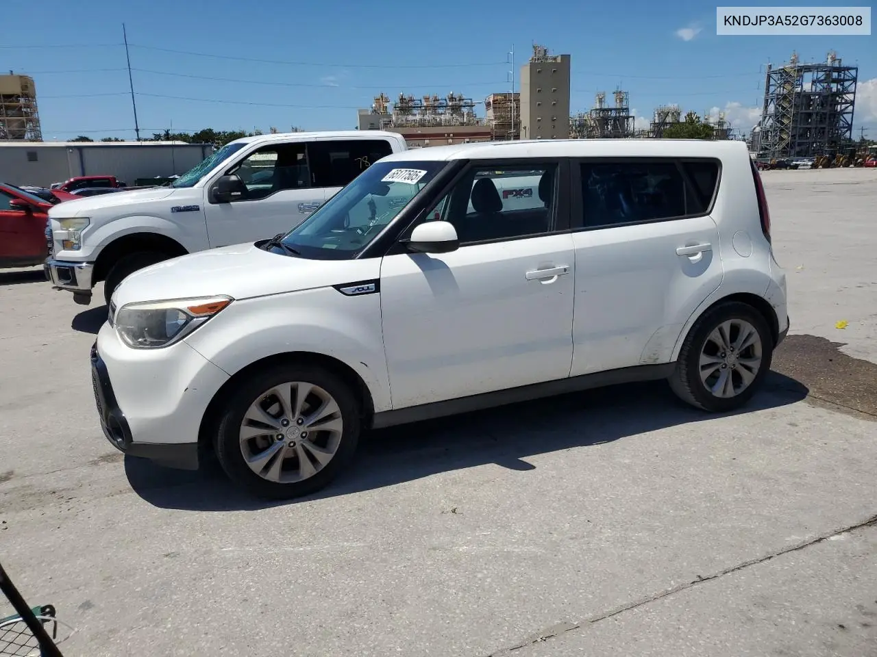 2016 Kia Soul + VIN: KNDJP3A52G7363008 Lot: 65177505