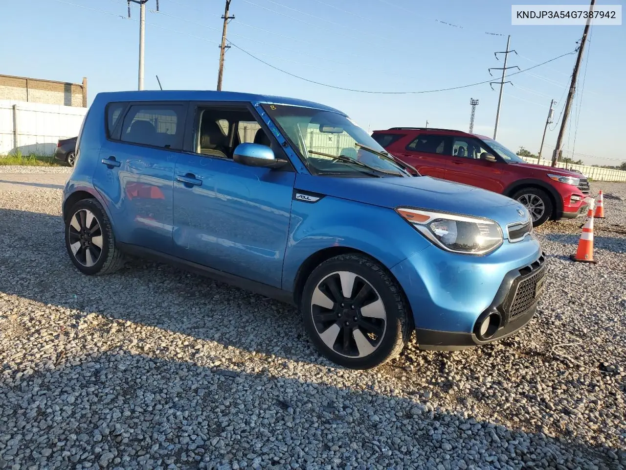 2016 Kia Soul + VIN: KNDJP3A54G7387942 Lot: 65540205