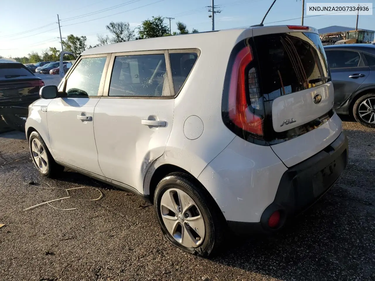 2016 Kia Soul VIN: KNDJN2A20G7334936 Lot: 66073265