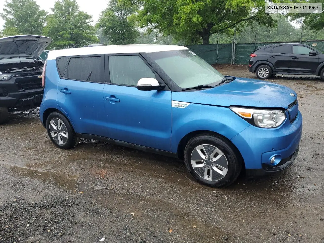 2017 Kia Soul Ev + VIN: KNDJX3AE9H7019967 Lot: 56999465