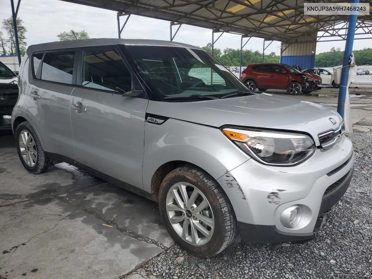 2017 Kia Soul + VIN: KNDJP3A59H7468243 Lot: 57105245