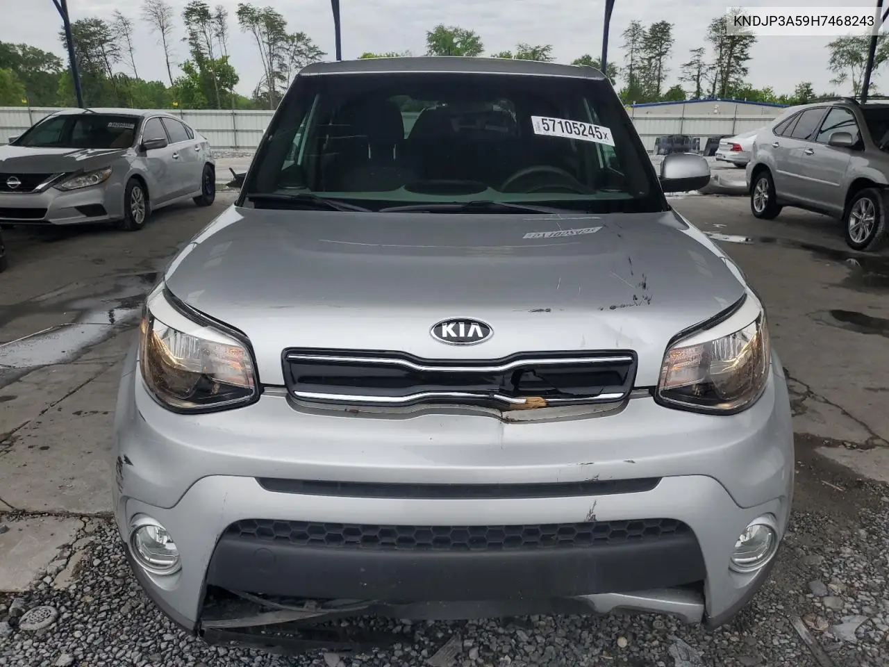 2017 Kia Soul + VIN: KNDJP3A59H7468243 Lot: 57105245