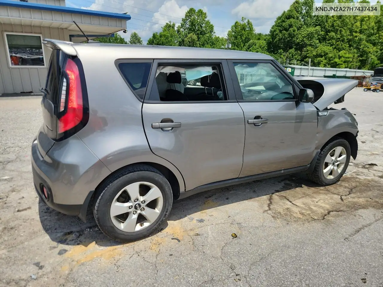 2017 Kia Soul VIN: KNDJN2A27H7437434 Lot: 62469255