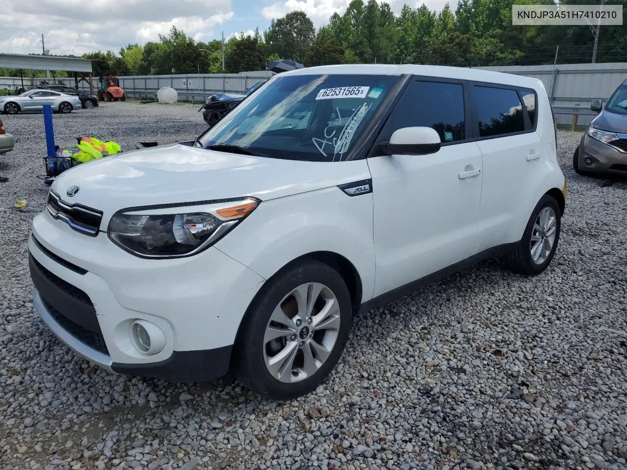 2017 Kia Soul + VIN: KNDJP3A51H7410210 Lot: 62531565