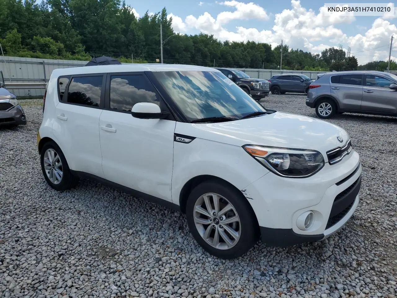 2017 Kia Soul + VIN: KNDJP3A51H7410210 Lot: 62531565
