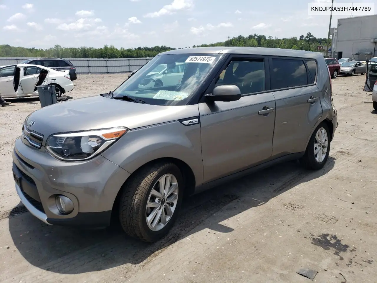 2017 Kia Soul + VIN: KNDJP3A53H7447789 Lot: 62574975