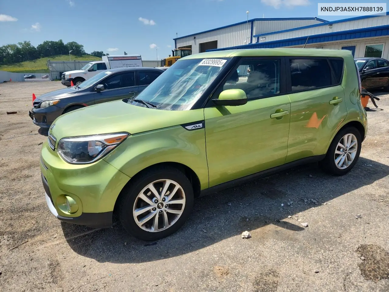 2017 Kia Soul + VIN: KNDJP3A5XH7888139 Lot: 63329995