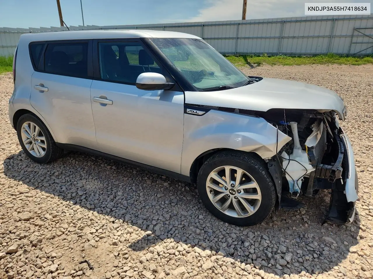 2017 Kia Soul + VIN: KNDJP3A55H7418634 Lot: 63351045