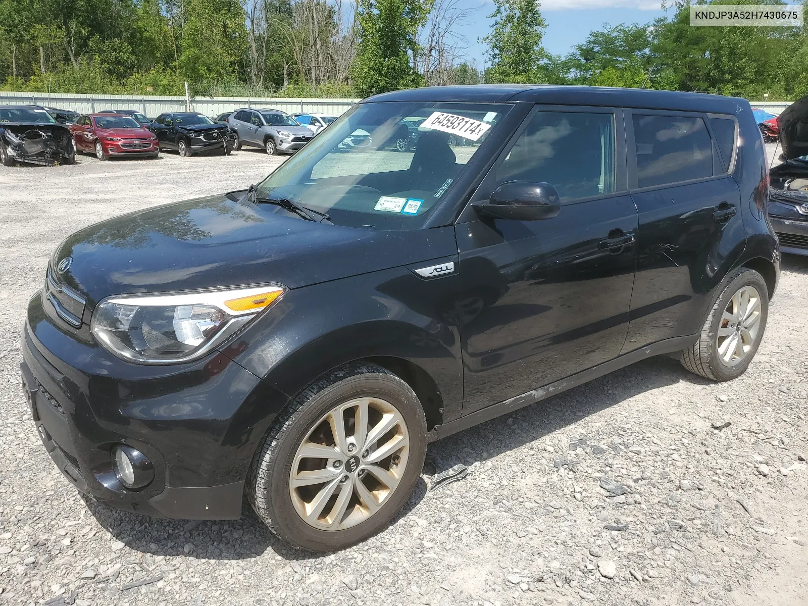 2017 Kia Soul + VIN: KNDJP3A52H7430675 Lot: 64593114