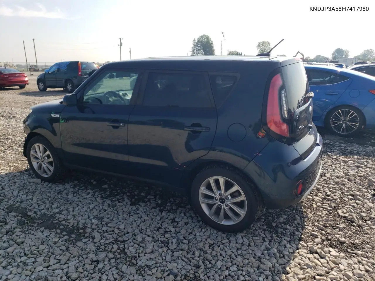 2017 Kia Soul + VIN: KNDJP3A58H7417980 Lot: 65160405